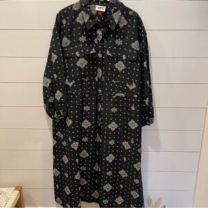 Woolrich + Target Bandana Print Long Sleeve Utility Dress Womens Size XXL NWOT